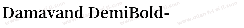 Damavand DemiBold字体转换